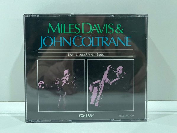 Sleeve of Live In Stockholm 1960 by Miles Davis, John Coltrane