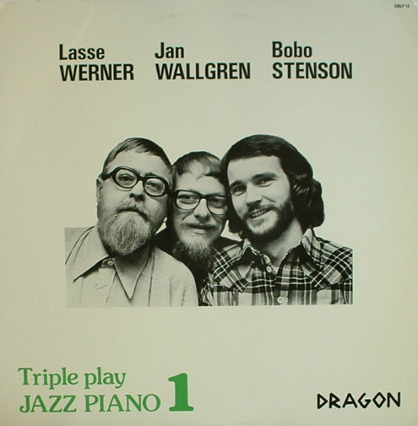 Sleeve of Triple Play - Jazz Piano Volume 1 by Lars Werner, Jan Wallgren, Bobo Stenson
